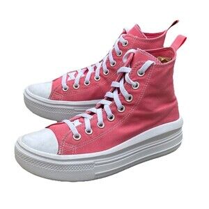 Converse Chuck Taylor All Star Move Size 6 Pink High Top Sneakers